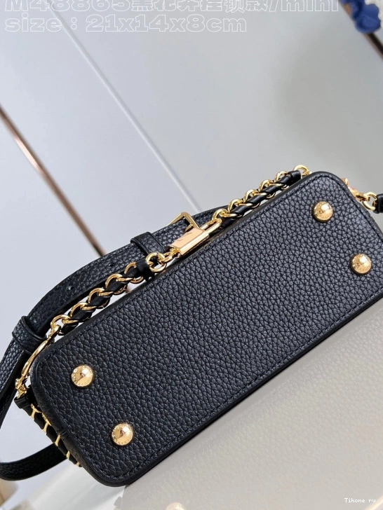 Affordable VUITTON MINI-21*14*8CM CAPUCINES LOUIS 0711